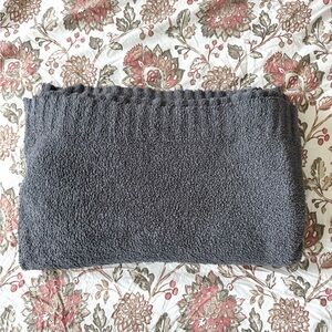 Barefoot Dreams CozyChic Gray Throw Blanket